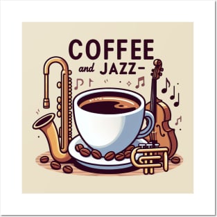 Coffee and Jazz Posters and Art